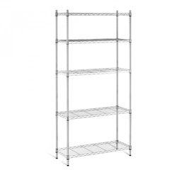 Openwork rack 35x90x180cm with 5 shelves, load capacity 250kg