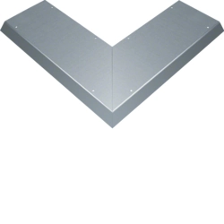 Cover on-floor duct Hager AKBA2500401 Cover one-sided bevelled Outer corner Steel