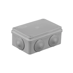 Surface mounted housing for flush mounted switching device Pawbol S-BOX 206 Grey Plastic