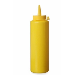 Sauce dispenser, 200 ml, 50x (H) 185 mm, polyethylene, yellow