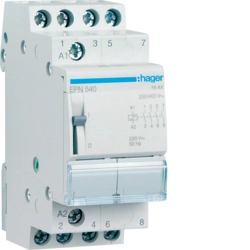 Latching relay Hager EPN540 Mechanical switch DIN rail AC DC AC