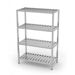 Warehouse shelf, 4 grating shelves 900 x 600 x 1800 mm POLGAST 354096 354096