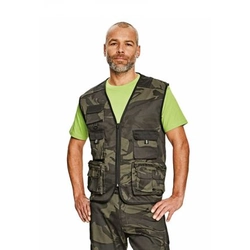 ČERVA Camouflage vest CRAMBE Size: M, Color: camouflage green