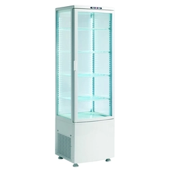 Cooling display case | Post | Confectionery site | Vertical | h169cm | 235l | LED | White