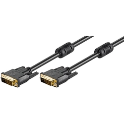 DVI cable (24 + 1) plug - plug Goobay 2m