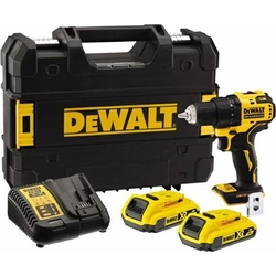 Dewalt drill/driver DCD708D2T 18 V 2 x battery 2 Ah