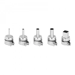 A set of hot air nozzles for SMD soldering