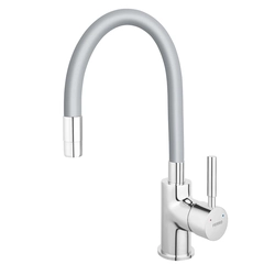 Sink faucet Ferro Zumba, silver, flexible