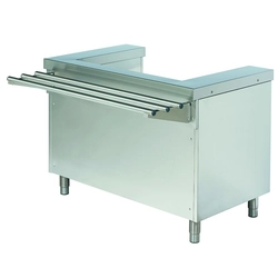 Stand for the distributor for plates with a shelf for ROT705F trays