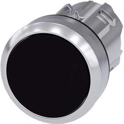 Siemens Button drive 22mm black with spring return metal IP69k Sirius ACT (3SU1050-0AB10-0AA0)