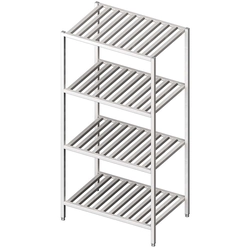 Warehouse rack, grating shelves 900x600x1800 welded