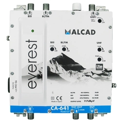 Alcad CA-641 UHF, BI / FM, BIII / DAB, LTE800 multi-range amplifier