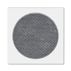 Speaker cover, with round grille, white, ABB Levit 5016H-A00075 03 5016H-A00075 03