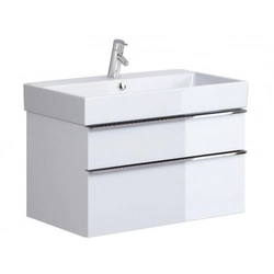 Bathroom cabinet Opoczno, Metropolitan, for sink, 80 cm, white