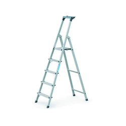 Zarges 5-step single-sided, anodized, riveted stepladder