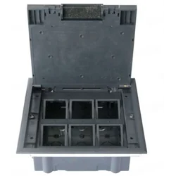 Box embedded in the floor 12 modules IP30 IK10 compatible with TEM modular equipment