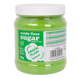 Colorful sugar for cotton candy green natural cotton candy flavor 1kg
