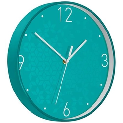Wall clock, 29 cm, LEITZ Wow, ice blue