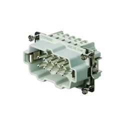 Contact insert for rectangular connectors Weidmüller 1203900000 Pin Thermoplastic 3 Screw connection Silver