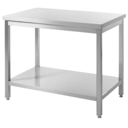 Stainless steel central table 120x60 | Hendi 811528