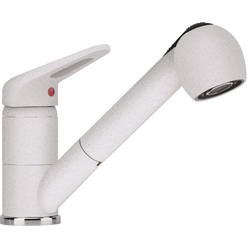 Washbasin faucet Franke Novara, PLUS with pull-out shower, Glacier