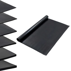 Non-slip rubber mat, 1.2 x 2 m, 2 mm, smooth