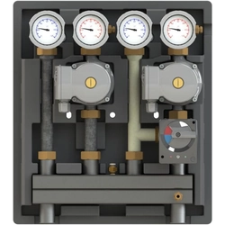 KOMBIMIX-ONNLINE pump group for 2 circuits:1 mixer circuit with integrated temperature control i 1 circuit without mixer