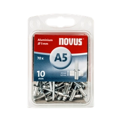 Aluminum rivets A5, Alu 5x10 mm, economy box, 045-0048