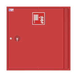 Internal hydrant fi25 length 20 surface-mounted meter SLIM GREEN RAL 3000 patent lock full door 780x780x180mm, Red colour