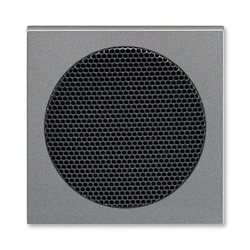 Speaker cover, with round grille, steel, ABB Levit M 5016H-A00075 69 5016H-A00075 69