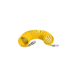PU spiral hose 8/12mm 10 m with STOP quick couplings