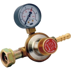 Adjustable gas pressure regulator 0,5-4bar with manometer suitable for gas burners