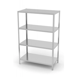 Storage rack 120 x 60 x 180 cm, 4 shelves, stainless steel