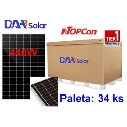 DAH Solar DHN-54X16/FS(BW)-440 W panels, full screen