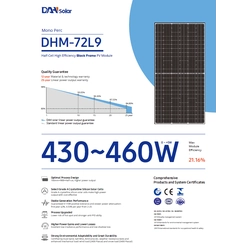 DAH SOLAR DHM-72L9-455W black frame