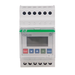 Working hours counter CLG-03, power 24-264V AC/DC,3 modules