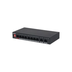 Switch Dahua PFS3010-8ET-96-V2, PoE 8 ports, 2x Gigabit, 96W