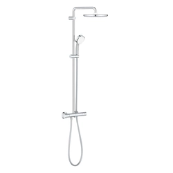 Stationary shower system Grohe Tempesta Cosmopolitan 250, round head, with thermostatic faucet