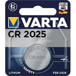Knoflíková baterie. ElectronicCR 2025 VARTA