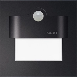Tango black LED stair luminaire with a motion sensor 10V IP20 - SKOFF neutral