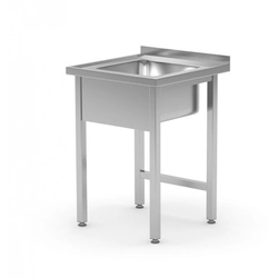 Table with sink without shelf 600 x 600 x 850 mm POLGAST 211066 211066