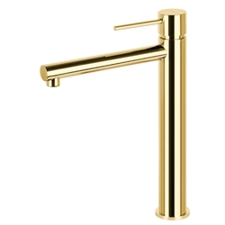 Corsan Lugo tall washbasin tap gold CMB7512GL