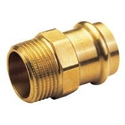 Adapter nipple, external thread,15x3/4 bronze B Press