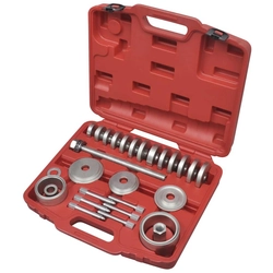 A set of tools for mounting and dismounting wheel bearings