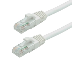 Gigabit UTP cat6 patch cord, LSZH, 3.0m, white - ASYTECH Networking TSY-PC-UTP6-3M-W