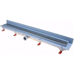 Floor linear gutter to the wall 650mm square mat