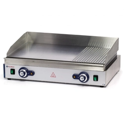 Blue Line double smooth-grooved grill heating plate for continuous operation 3500W - Hendi 203163