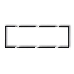 Triple filling frame of the DECO series, Karlik Deco (black mat), 12DRW-3