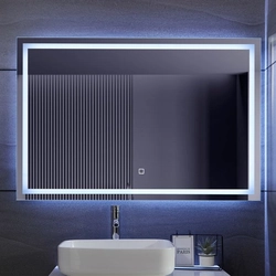 Aquamarin Bathroom mirror with LED lighting, 120 x 80 cm