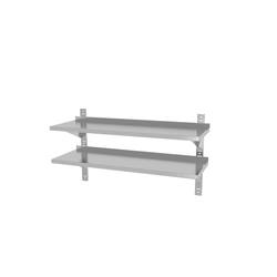 Adjustable, double hanging shelf with two consoles | 1300x300x600 mm